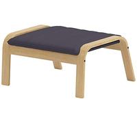 Custom Slipcover Replacement The Dense Cotton Poang Footstool Cover Replacement Is Custom Made For Ikea Poang Chair’S Ottoman Slipcover. (Dark Gray Cotton)