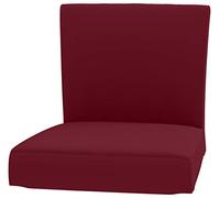 Custom Slipcover Replacement The Heavy Duty Cotton Henriksdal Bar Stool With Backrest Cover Replacement Is Custom Made For Ikea Henriksdal Bar Stool Chair Cover Or Slipcover (Wine Red)