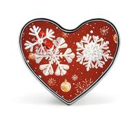 Custom Snowflakes And Christmas Trees Lapel Pin Aluminum Alloy Button Badge Personalized Heart Exquisite Brooch Classic Mini Pin for Backpacks Hat Suit Jacket Decoration