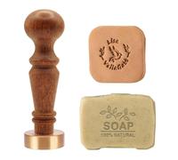 Custom Soap Stamp Personalized Logo Soap Stamp for Soap, Ice Cube and Pottery Clay (Handle01)