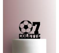 Custom Soccer Age Acrylic Cake Topper 3mm Thick Premium Laser Cut Cake Decoration for Birthday, Wedding, Baby Shower & Party Cakes Durable Reusable