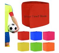 Custom Soccer Armband, Personalised Team Logo & Name Tag, Waterproof Reusable, Elastic Adjustable, for Youth and Adults, Sports Souvenir, Christmas Birthday Gifts