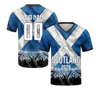 Custom Soccer Jersey,Personalized National Football Jersey with Name/Number,Personalized Flag Jersey Gift for Men Women Youth (Scot-Land)