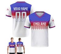 Custom Soccer Jersey,Personalized National Football Jersey with Name/Number,Personalized Jerseys Fans Gift for Men Women Youth (Eng-Land)