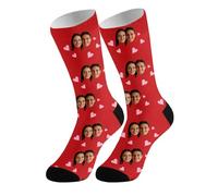 Custom Socks with Faces Personalized Sock with Photo Customizable Unisex Funny Crew Sock Custom Valentines Gifts Gift for Birthday, Valentine's Day, Anniversaries Weddings