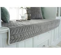 Custom Soft Non-Slip Crystal Velvet Bay Window Cushion Pad Padded ill Mat Bench Cover for Indoor Sofa Decor Comfortable Seat Pad for Home Bedroom Living