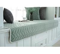Custom Soft Non-Slip Velvet Bay Window Cushion Pad Windowsill Mat for Indoor Seating Padded Bench Cover Cozy Home Decor for Living Room & Bedroom