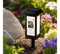 Custom Solar Light with Photo Name for Cemetery Grave Memorial Decor,3