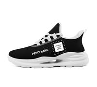 Custom Solid Color Sneakers for Men Women Print with Your Need Personalized Running Walking Tennis White Black Sports Shoes