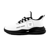 Custom Solid Color Sneakers for Men Women Print with Your Need Personalized Running Walking Tennis White Black Sports Shoes