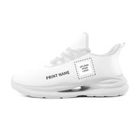 Custom Solid Color Sneakers for Men Women Print with Your Need Personalized Running Walking Tennis White Black Sports Shoes