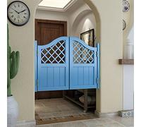 Custom Solid Wood Arched Cafe Doors - Double Swing Indoor Bar & Pub Entrance - Stylish Blue 32x32in - Perfect for Terrace, Emporium & Restaurant Use