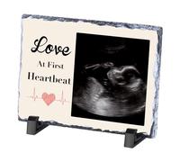 Custom Sonogram Picture Frame, Personalised Ultrasound Picture Frames for Pregnancy Announcement, Baby Keepsake Frames Baby Shower Customised Pregnancy Gifts for Expecting Mom