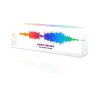 Custom Soundwave Art with Scannable QR Code - Upload Any Video, Voice Recording, Baby's Heartbeat, or Song to Acrylic Glass Spotify Plaque - Personalized Gift for Wife, Girlfriend, or Mother's Day