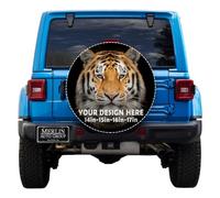 Custom Spare Tire Cover Add Your Own Picture Logo Text Spare Wheel Cover Personalised Waterproof Dust-Proof Universal Wheel Tire Protectors Fits Tire for Trailer RV SUV and Many Vehicle-14inch