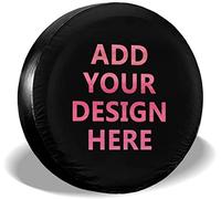 Custom Spare Tire Cover car -Your ImageText Name Universal Wheel Tire Protector Fit Camper Tires car OUTDOOR Custom cover-Cloth tire cover, waterproof tire cover, spare tire guard,custom,14in