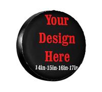 Custom Spare Tire Covers Personalised Spare Wheel Covers, Waterproof Dust-Proof Spare Wheel Cover Protectors for Trailer Truck Rv Suv Universal All Vehicles,Car Accessories 14"15"16"17"