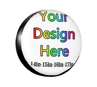 Custom Spare Tire Covers Personalised Spare Wheel Covers, Waterproof Dust-Proof Spare Wheel Cover Protectors for Trailer Truck Rv Suv Universal All Vehicles,Car Accessories 14"15"16"17"