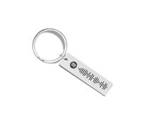 Custom Spotify Keychain, Personalised Scannable Spotify Code Stainless Steel Engraved Keyring, Unique Gift for Him, Her, and Music Lovers