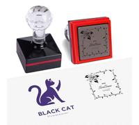Custom Stamp Business - Personalized Logo & Text Stamp for Business, Wedding Invitations & Crafts |Various Size Options