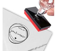 Custom Stamp Personalized Stamp Chic Hand Drawn Circle & Heart Made by Custom Name Return Address Labels Forever Stamps (Style 4)