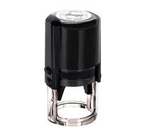Custom Stamp Round Self Inking,Personalised Stamp-Diameter 40mm Rubber Stamps with 4 Optional Ink Colors-Black,Red,Blue,Green