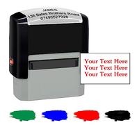 Custom Stamps Self Inking Up to 3 Lines of Personalized Address Stamps with Name Customized Rubber Seal for Busines
