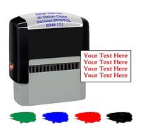 Custom Stamps Self Inking Up to 4 Lines of Personalized Address Stamps with Name Customized Rubber Seal for Busines