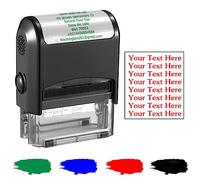 Custom Stamps Self Inking Up to 8 Lines of Personalized Address Stamps with Name Customized Rubber Seal for Busines