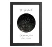 Custom Star Print: Night We First Met - Personalized Anniversary, Valentine's Day, Romantic Gift for Him/Her - Night Sky Constellation I Love You Gift
