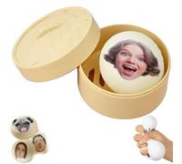 Custom Steamed Bun Squishy Simulated Chinese Bun Stress Toy TPRA Soft Dough for Decompress 10x6x5cm Dumpling Squishy Butter Feel
