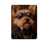 Custom Steampunk Pet Retro Poster Metal Tin Sign Chic Art Retro Iron Painting Bar People Cave Cafe Family Garage Poster Wall Decoration 12x16inch(30x40cm)