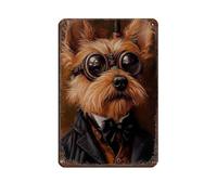 Custom Steampunk Pet Retro Poster Metal Tin Sign Chic Art Retro Iron Painting Bar People Cave Cafe Family Garage Poster Wall Decoration 8x12inch(20x30cm)