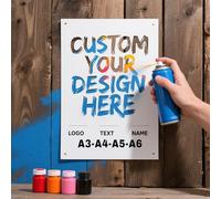Custom Stencil for Spray Painting, Customizable Logo Shapes Letters Patterns Common Symbols Graphics, Polyester Film/PVC, Create Your Own Design, for Sign Making, Plastic, Metal, Wood Painting