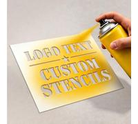 Custom Stencils for Crafts Reusable & Spray Painting Personalised Stencil Maker with Logo Text Welcome Letter Number Template Star Flower Shapes Wood Wall Fabric Metal Canvas DIY Decor (Painting)
