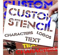 Custom Stencils for Spray Painting Logo Text Make Your Own Stencil Sign Making Wall Art Painting