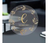 Custom Stickers Personalized Thank You Sticker Name Label Waterproof Customized Wedding Favor Labels with Your Design Image Photo Text or Logo (Transparent-Foil)