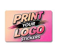 Custom Stickers Rectangle 45 x 18 mm Personalised Waterproof Stickers Custom Printed Stickers Customised Any Photo, Logo Colour or Text