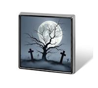 Custom Strange Tomb Lapel Pin Aluminum Alloy Button Badge Personalized Exquisite Brooch Classic Pin 0.7" X 0.7" Inch for Backpacks Hat Suit Jacket Clothing Decoration