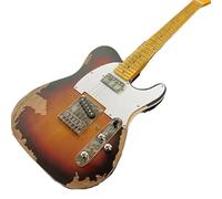 Custom Sunburst Electric Guitar Alder Body Building Cream White Pick Guard