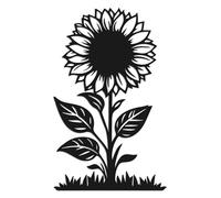 Custom Sunflower Address Sign, Personalized Metal House Number Plaque, Garden Wall Decor, Outdoor Farmhouse Number Sign, Sunflower Art for Yard, Exterior Home Address Display (Style-4)