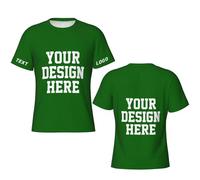 Custom T Shirt for Men Design Your Own Personalized Shirt Funny Customized T-Shirts5X-Large DarkGreen