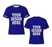 Custom T Shirt for Men Design Your Own Personalized Shirt Funny Customized T-ShirtsMedium Navy