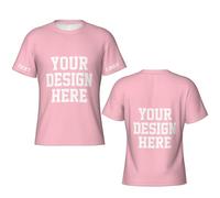 Custom T Shirt for Men Design Your Own Personalized Shirt Funny Customized T-ShirtsX-Large Pink