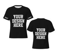 Custom T Shirt for Men Design Your Own Personalized Shirt Funny Customized T-ShirtsXX-Large Black