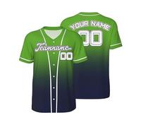 Custom t Shirt Multicolor Baseball Jersey Men Oversized top Personalised Print Any of Your Design Name Number TeamName Logo Football Shirt Button Down Women Youth Kids Hipster Hip Hop Sports Uniforms