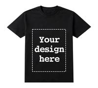 Custom T Shirt with Text & Image, Personalised T-Shirt for Women Men, Design Your Own T Shirts Front & Back Print