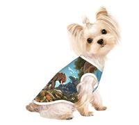 Custom T Shirts for Dogs and Cats - Adorable Pet Clothes, for Dog Lovers Hand Drawn Texture Elephant Large