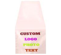 Custom Table Runner with Business Logo Personalized Misty Rose Table Runners Banner for Table Home Decor 18x72
