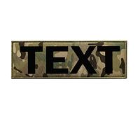 Custom Tactical Vest Patch-Backpack Badges with Hook and Loop ID Sign Velcro Patches Suitable for Team Club Activity (Camo, 8.5x3 inch)